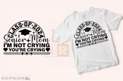 Funny Senior Mom Class of 2024 SVG T-shirt Design Mother Day Product Image 2