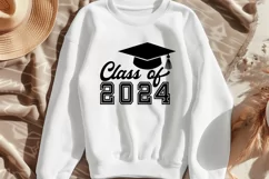 Class of 2024 SVG - Graduation Design SVG, Senior SVG DXF Product Image 2