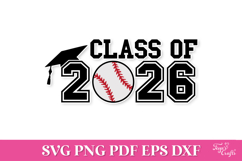 Class of 2026 Baseball SVG Quote Product Image 2