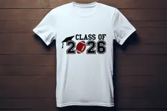 Class of 2026 Football SVG Quote Product Image 3