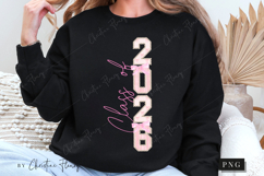 Pearls Girly Class of 2026 Senior PNG Front &amp; Back Designs Product Image 2