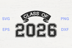 Class of 2026 Graduation Sports Ribbon SVG Product Image 1