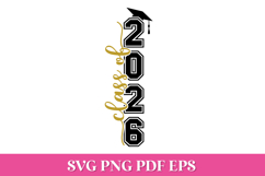Class of 2026 Vertical SVG Quote | 2026 Graduation SVG Files Product Image 1
