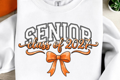 Class of 2027 Bow Graduation Shirt Sublimation Product Image 1