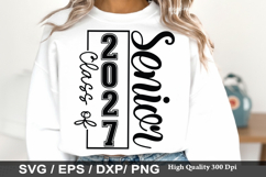 Class of 2027 Senior - Graduation SVG Design Product Image 1