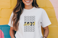 Class of 2027 Stacked Graduation SVG Cut File Product Image 2