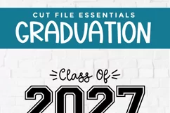 Create shirts and tote bags with this cute Class of 2027 senior graduate svg and your Cricut or Silhouette cutting machine