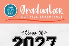Create shirts and tote bags with this cute Class of 2027 svg and your Cricut machine