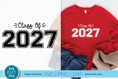 Create shirts and tote bags with this cute Class of 2027 svg