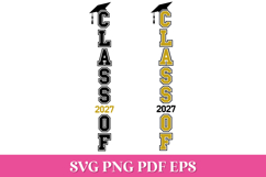 Class of 2027 Vertical Graduation SVG Cut File Product Image 1