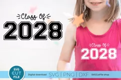 Create custom shirts or tote bags for all the 2028 graduates you know with this Class of 2028 svg!