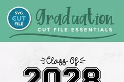 Create custom shirts or tote bags with your Cricut for all the 2028 graduates you know using this Class of 2028 svg!