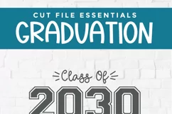 This 2030 graduation design is ready to go...so you can create shirts or tote bags with your Cricut or Silhouette cutting machine!