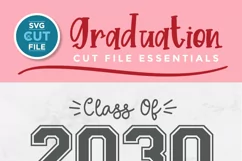 This 2030 graduation design is pre-made and ready to go...so you can create shirts or tote bags for all the 2030 graduates you know!