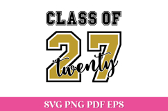 Class of 2027 Graduation SVG Cut File Product Image 1
