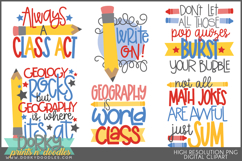 Funny Back to School Clipart Bundle Product Image 8