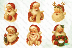 Classic 1950s Santa Claus Clipart Bundle Product Image 7