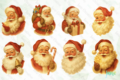 Classic 1950s Santa Claus Clipart Bundle Product Image 5