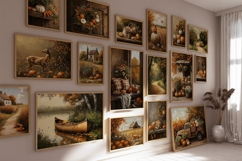 Classic Autumn Wall Art Set 