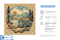 Classic Camper Van Nature 3D Shadow Box - Camper Van 3D SVG Product Image 4