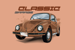 Classic car illustration art design vector Product Image 2