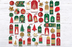 Christmas Printable Junk Journal paper Christmas Craft Kit Product Image 3