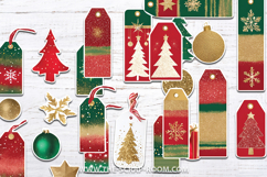 Christmas Printable Junk Journal paper Christmas Craft Kit Product Image 5
