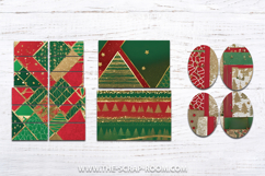 Christmas Printable Junk Journal paper Christmas Craft Kit Product Image 8