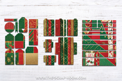 Christmas Printable Junk Journal paper Christmas Craft Kit Product Image 9