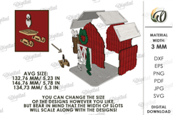 Classic Christmas Stand Laser Cut. Christmas Stand Decor SVG Product Image 2