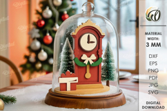 Classic Christmas Stand Laser Cut. Christmas Stand Decor SVG Product Image 1