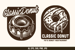 Classic Donut Logo Vector Design Product Image 1