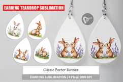 Classic Easter Bunnies Earring Product Image 1