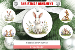 Classic Easter Bunnies Ornament Product Image 1