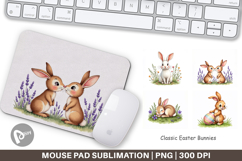 Classic Easter Bunnies Mouse Pad Product Image 1