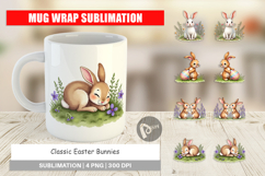 Classic Easter Bunnies Mug Wrap Product Image 1