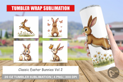 Classic Easter Bunnies Tumbler Product Image 1