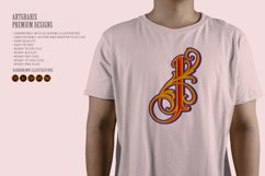 Classic elegance vintage flourish letter I monogram logo Product Image 1