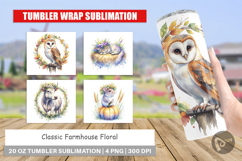 Classic Farmhouse Floral Tumbler Product Image 1