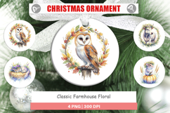 Classic Farmhouse Floral Ornament Product Image 1