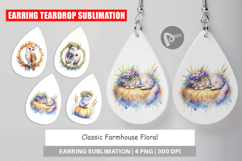 Classic Farmhouse Floral Earring Product Image 1