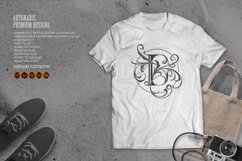 Classic flourish letter E monogram elegant logo monochrome Product Image 1