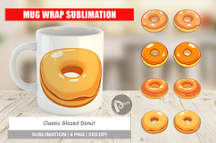 Mug Wrap Glazed Donut Product Image 1
