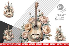 Classic Guitar Clipart Product Image 1