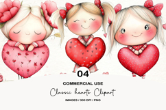Classic hearts Clipart Png Product Image 1