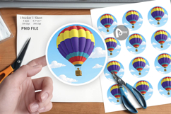 Classic Hot Air Balloon Sticker Product Image 1