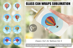 Glass Can Classic Hot Air Balloon Product Image 1