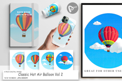 Digital Paper Classic Hot Air Balloon Product Image 1