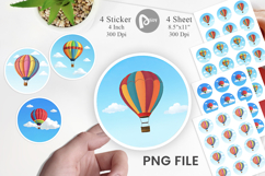 Classic Hot Air Balloon Sticker Product Image 1