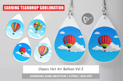 Earring Classic Hot Air Balloon Product Image 1